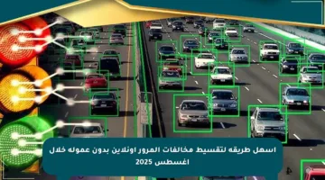 أسهل طريقة لتقسيط مخالفات المرور أونلاين بدون عمولة خلال أغسطس 2025